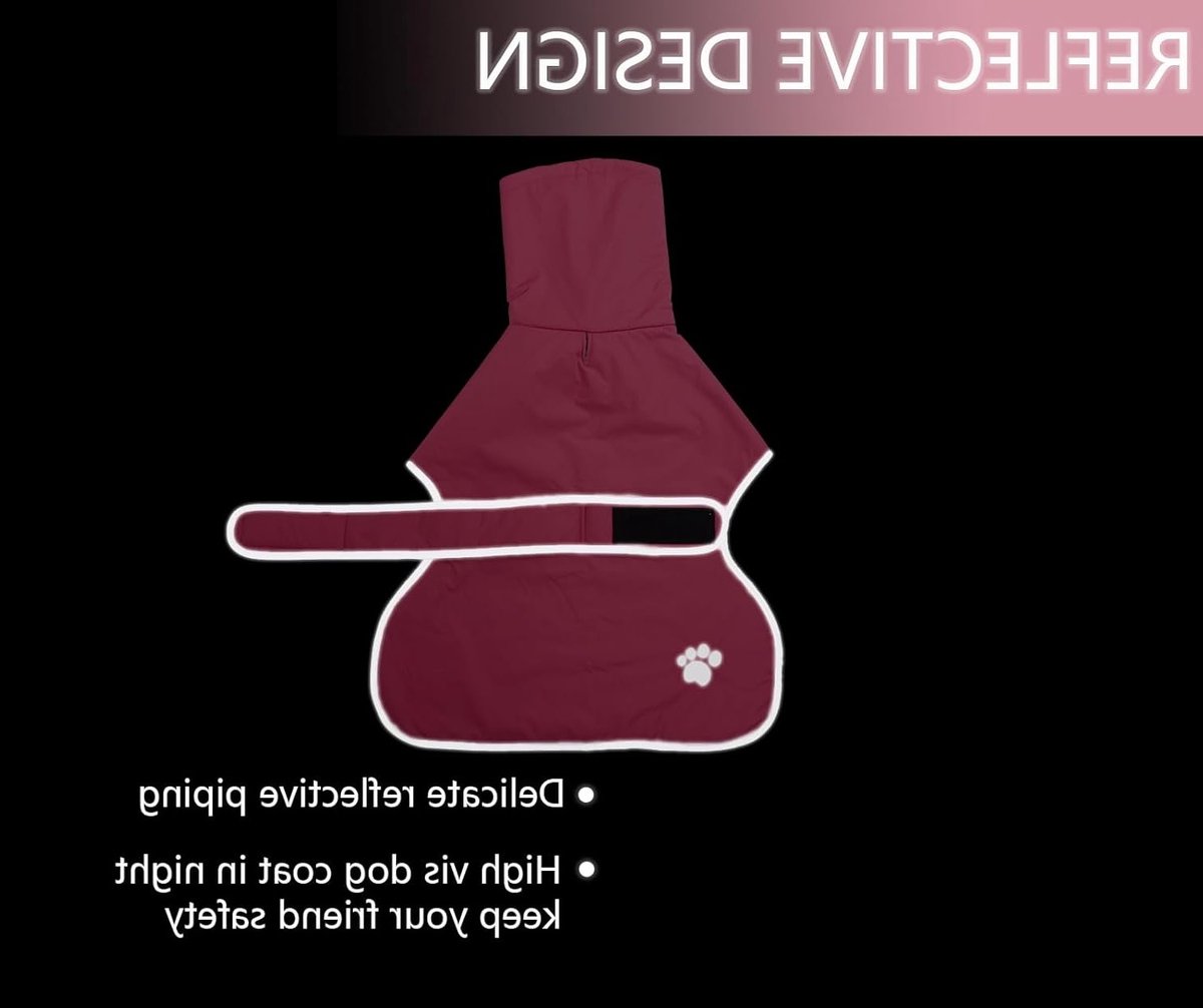 Hondenwinterjas met verstelbare banden, grijze regenjas van luxe lamsvel voor middelgrote en grote honden - Roze - XXXL