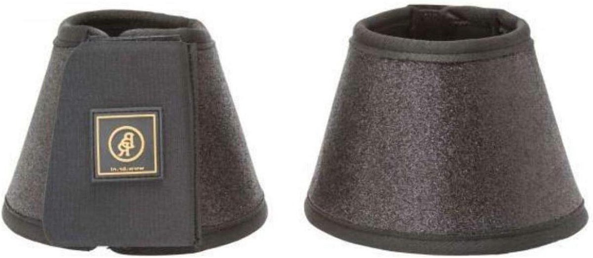 Hoefschoenen - Paardenbescherming - Bescherming tijdens sport - Glitter afwerking - Maat M - Zwart