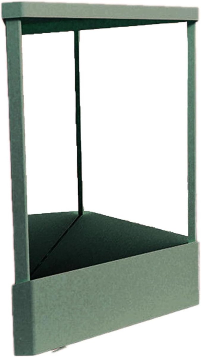 Tafelspiegel - Echte reflectie - Persoonlijke verzorging - Niet-omkerende weergave - 19 x 23 cm - Groen
