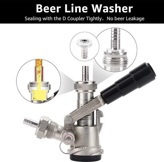 Allecto - Gas Check Valve Set - 10 stuks voor Bierbrouwerij - Hoogwaardige kwaliteit - Voorzien van gaskets - Voor bierbrouwen - Essentieel voor — afbeelding 4