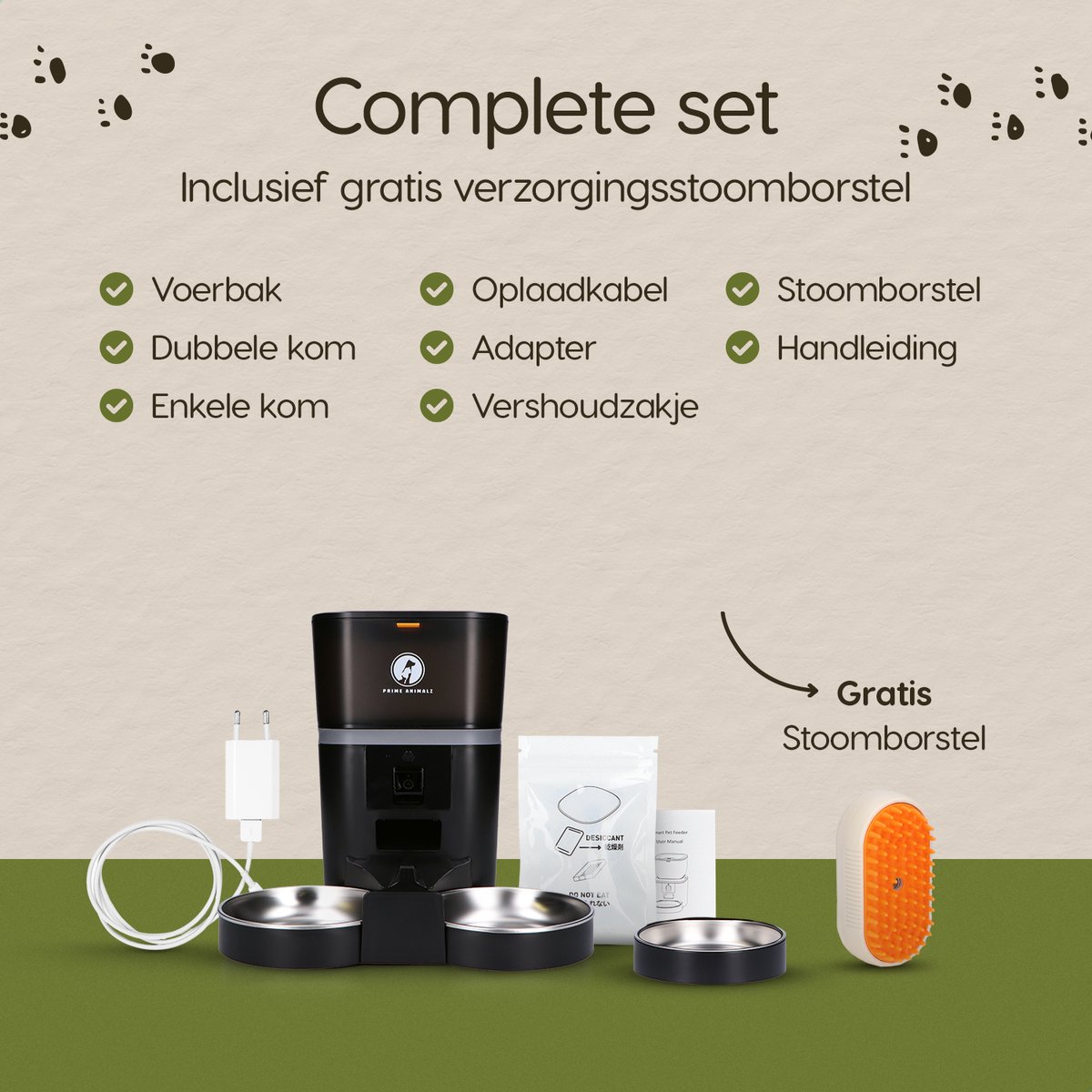 Automatische Voerbak dubbel Standaard 4L – Kat en Hond – Voerautomaat met Camera – Full HD 1080P Night Vision – Two-Way Audio – 4L Voerdispenser – Hondenvoerbak – App-bediening – Voerschema Instellen – Prime AnimalZ – Zwart thumbnail 7