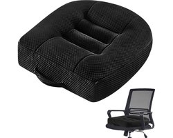 Allecto - Ergonomische Seat Booster - Orthopedisch Stoelkussen - 40x40 cm - Zachte Kussen voor Auto - Kantoor en Rolstoel - Comfortabel en Onders