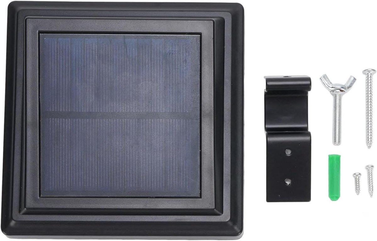 Solar Gootverlichting - Buitenlamp Zonne-energie - Tuin Verlichten - 25 LED's - 14 x 14 x 