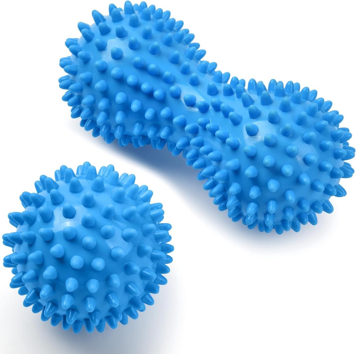 Set van 2 Kleine Harde Massageballen voor Spierontspanning, Porcupine Ball voor Voeten, Rug en Nek, Ideaal voor Spierpijn en Tension Relief