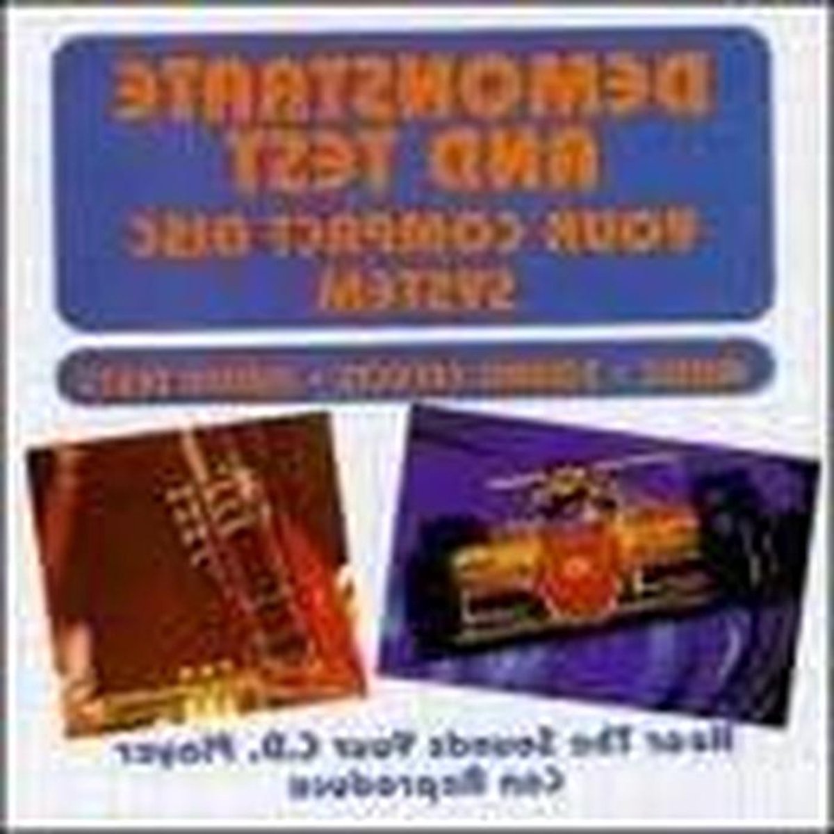 Test CD - Demonstratie schijf - Muziek afspelen - Standaard formaat - 14 cm - Niet gespecificeerd