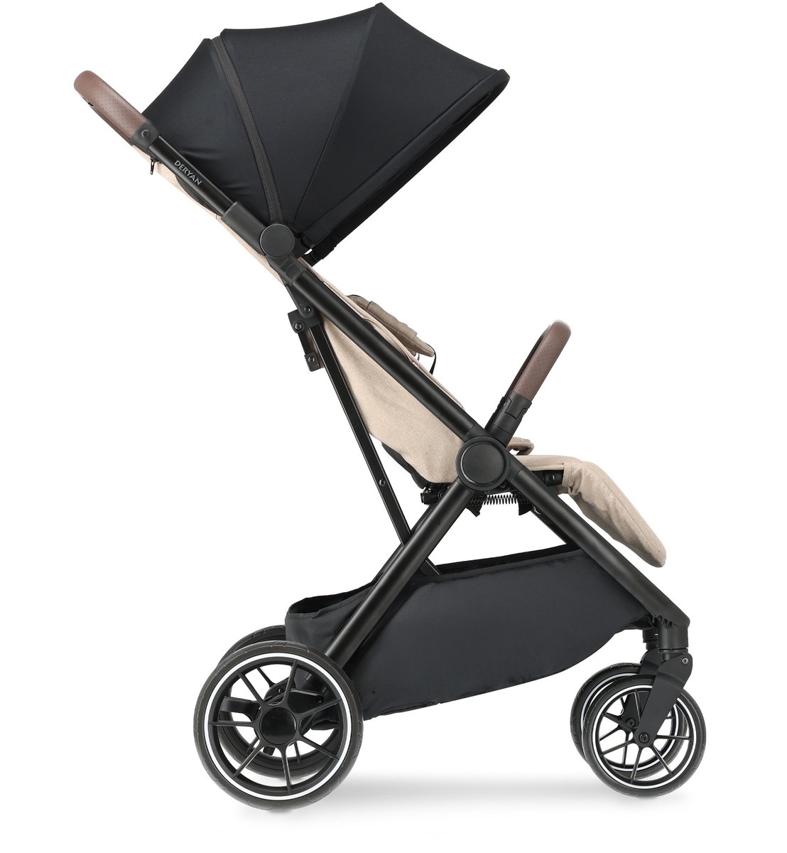 Deryan Rolo XL Buggy - Lichtgewicht Plooibuggy - Inklapbaar - Nougat thumbnail 2