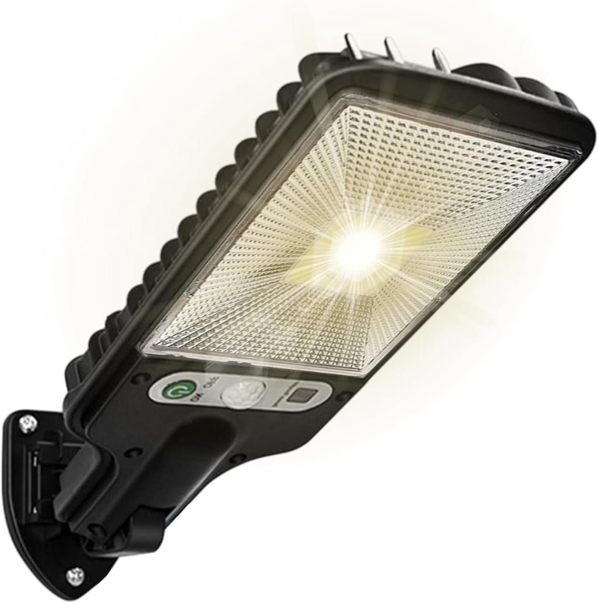 Zonnebeveiligingslamp - Buiten sensorlamp - Oprit verlichten - Slimme bewegingsdetectie - 8.4 x 22.7 cm - T25013