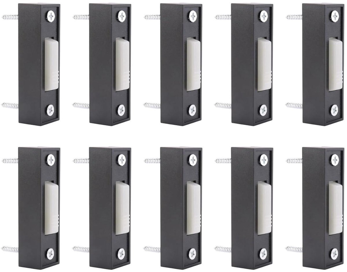 Wandschakelaar Set - Garagedeur Bel - Garagedeur Openen - Verlichte Knop - 10 Stuks - Zwart
