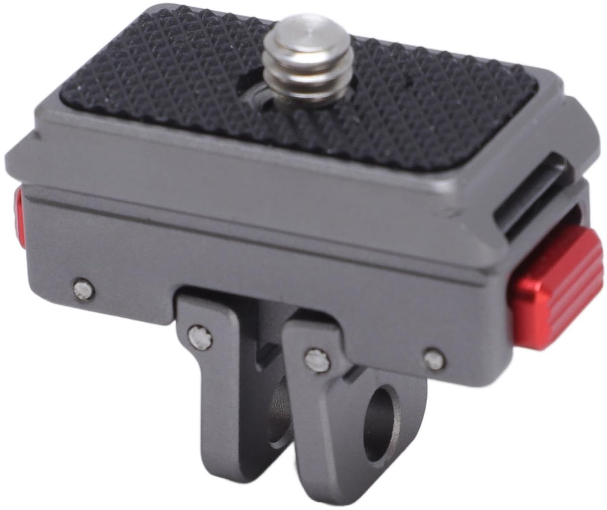 Allecto - Actiecamera-montageplaat - Magnetische Adapter - Aluminium - Compatibel met Pro 2 X4 X3 X2 GO3 - Geschikt voor statief