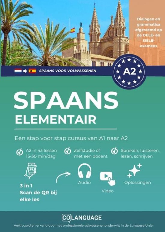 Spaans A2 elementair: Een stap voor stap cursus van A1 naar  ... - cover