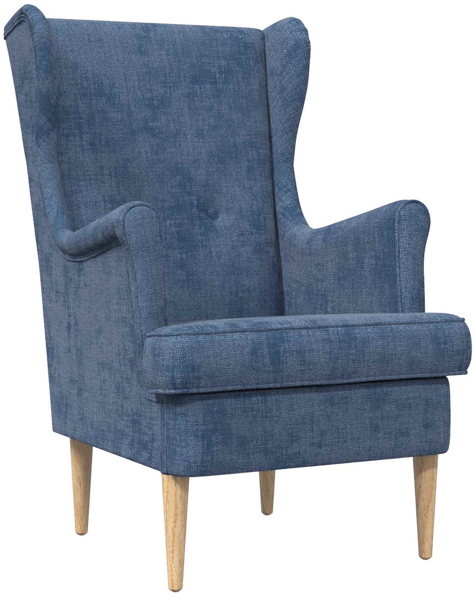 vidaXL - Fauteuil - Blauw - ARES
