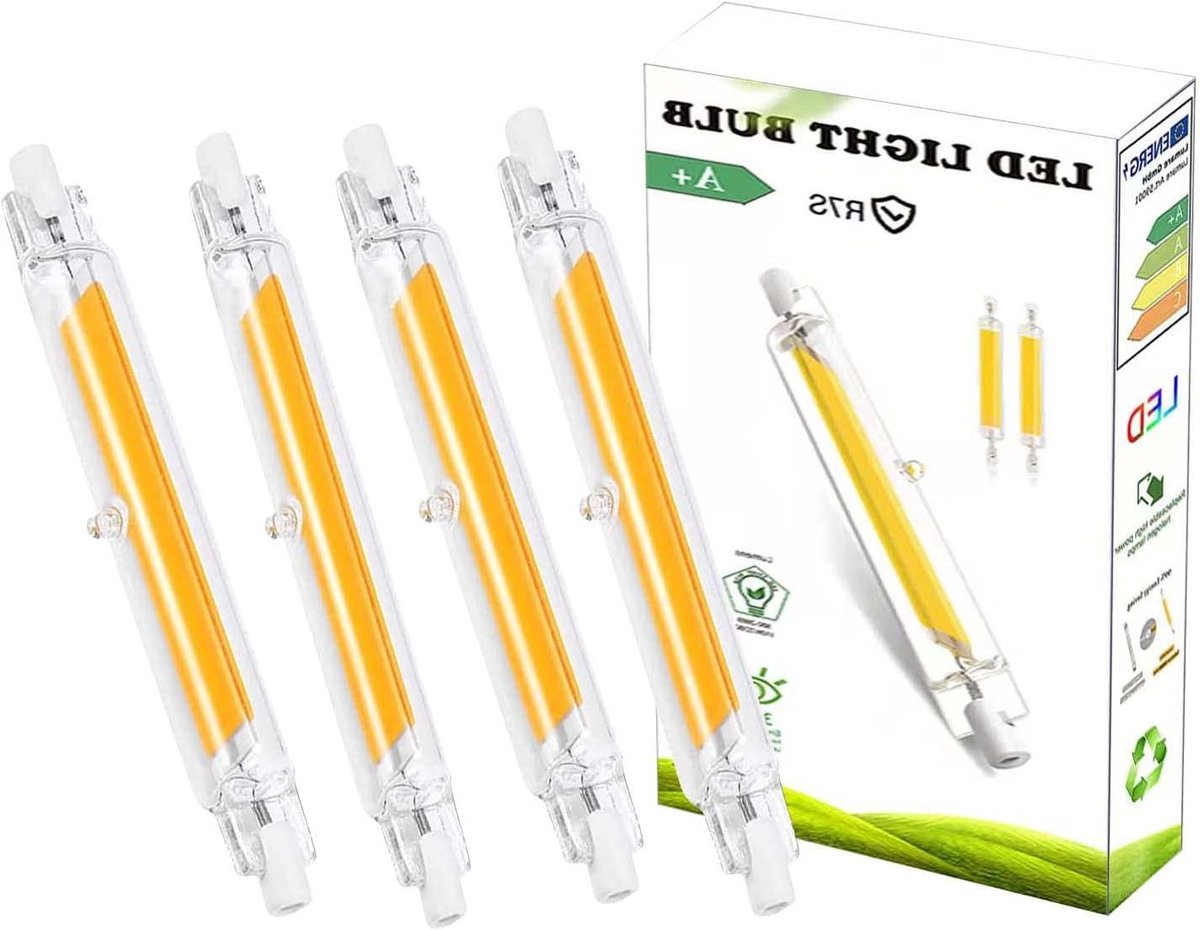 R7S LED Gloeilamp - 78mm Lamp Lineair Licht - Schijnwerper Verlichting - 360 Graden Stralingshoek - 78mm 10 Watt