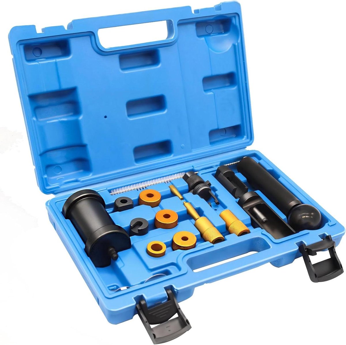 Injector Reinigingsset - Injector Gereedschap - Motoronderhoud - Specifiek voor TSI/FSI - 12 Delig - Zwart