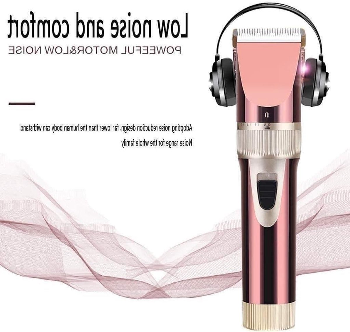 Tondeuse for mannen Professionele snoerloze tondeuse for het knippen van haar Trimmer Kappersverzorgingsset Oplaadbaar, 4 opzetkammen