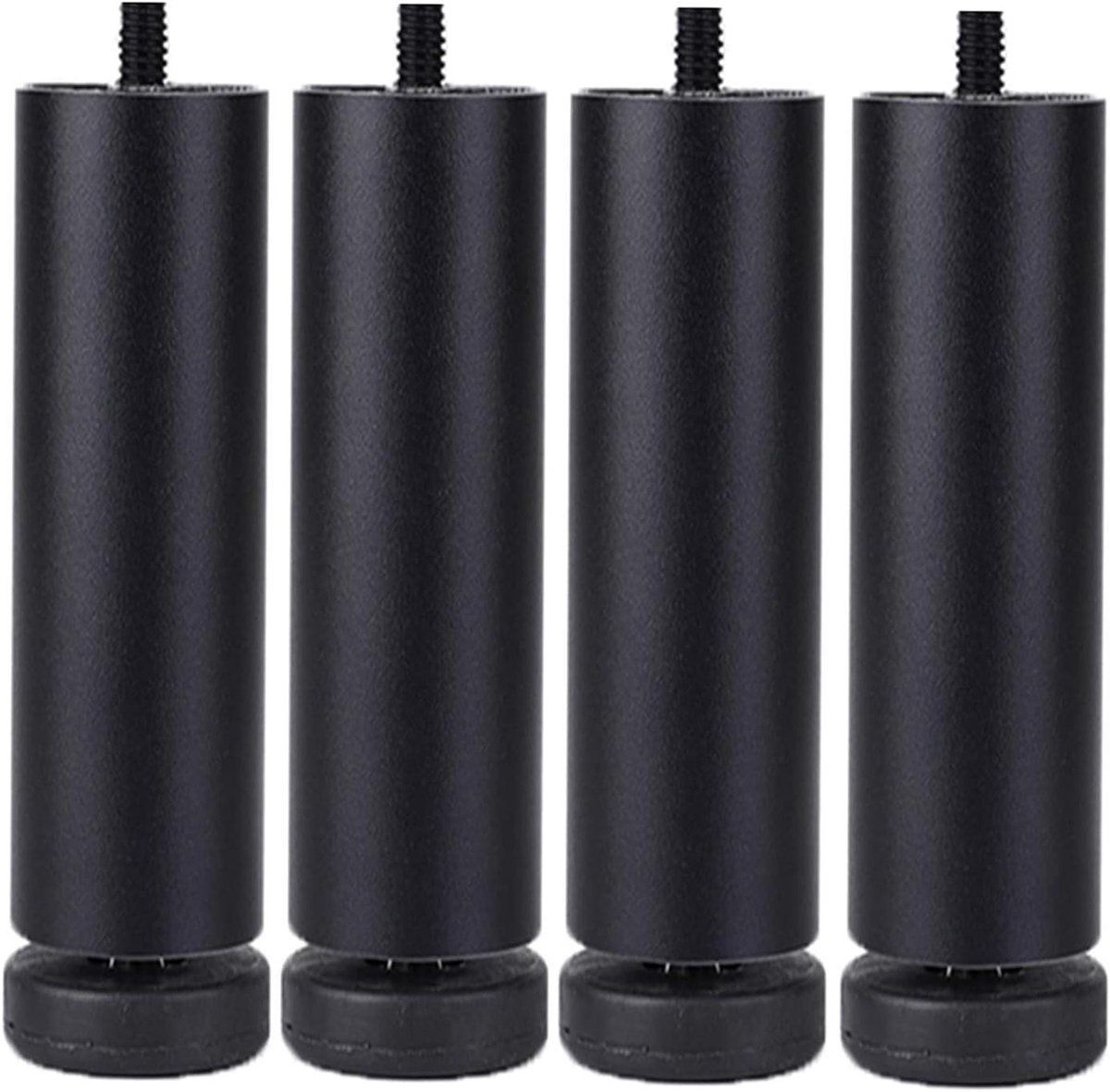 Meubelpoten Set - Kastpoten Vervanging - Meubels Upgraden - In Hoogte Verstelbaar - 18 cm - Zwart