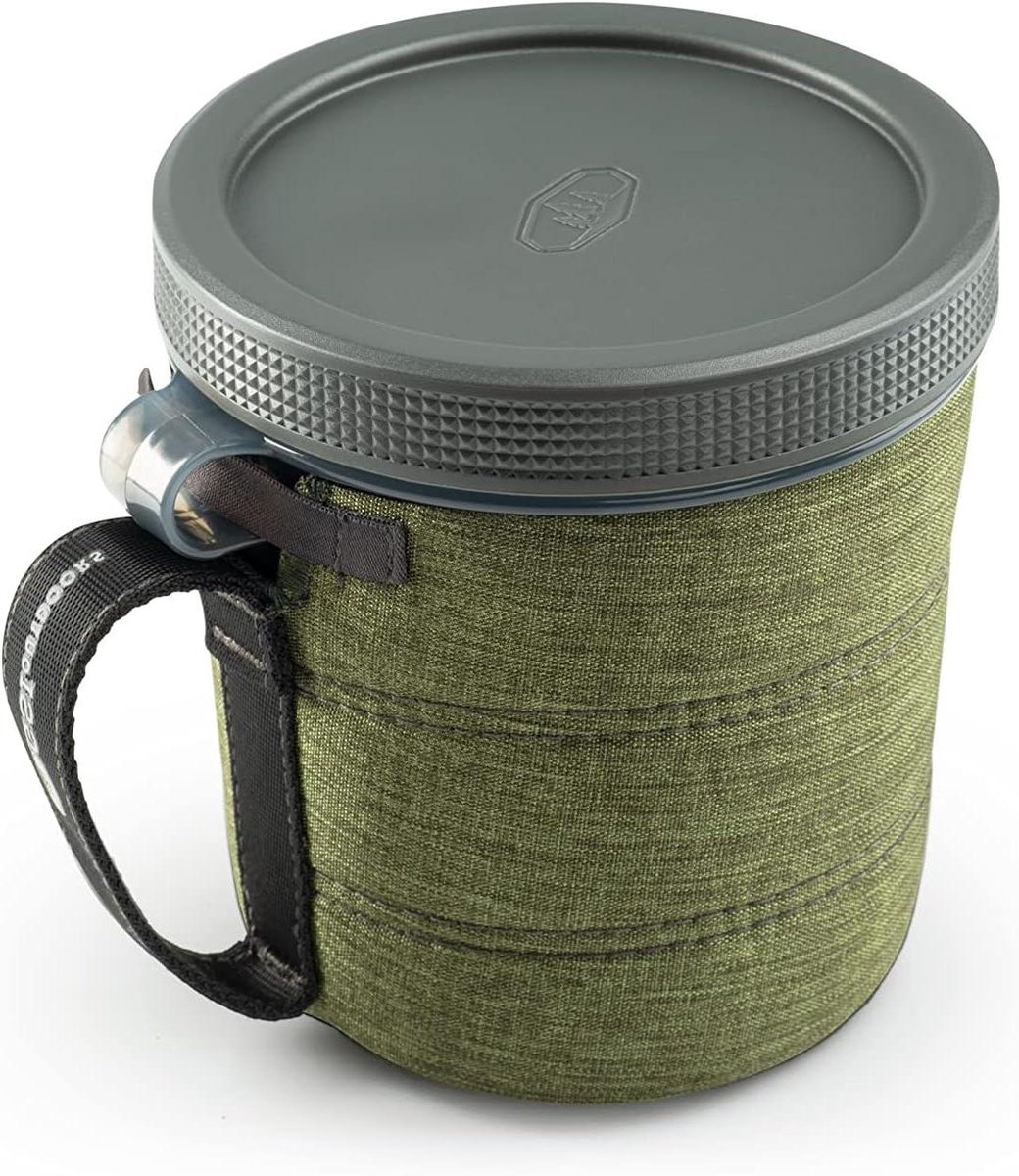 Fairshare Mok - Outdoor Mok - Kamperen en Hiken - Lekvrij Schroefdeksel - 32 Vloeibare Ounces - Groen