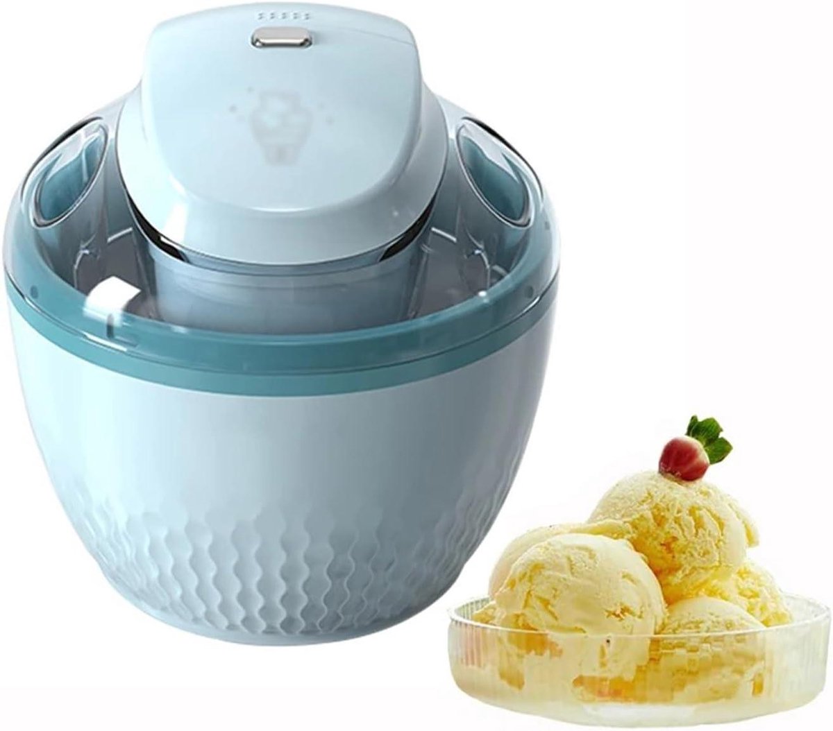 IJsmachine voor Thuis - Yoghurtmaker Dessertmaker - Zelf Desserts Maken - Automatische Bediening - 500 ml - Wit