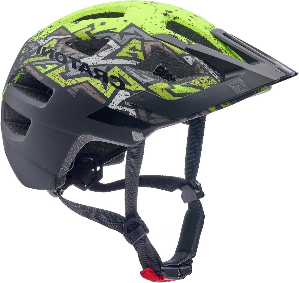 Kinder Fietshelm - Jeugdhelm Scooterhelm - Veilig Fietsen - Geïntegreerd Achterlicht - 51-56 cm - Neon Geel Mat