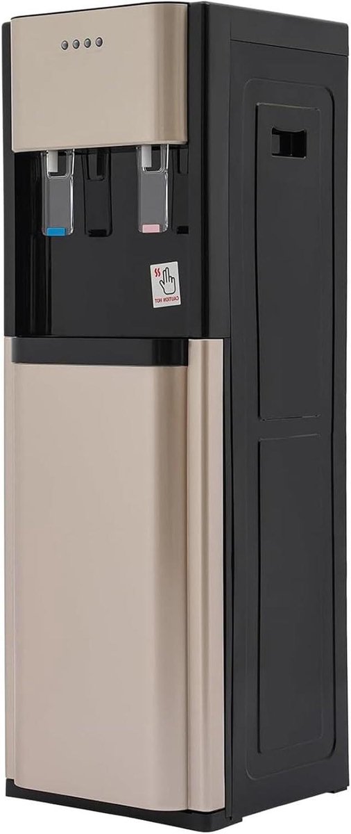 Waterkoeler Vrijstaand - Waterdispenser Onderlader - Direct Water Tappen - Dubbele Temperatuurregeling - 33x30x90 cm - Goud