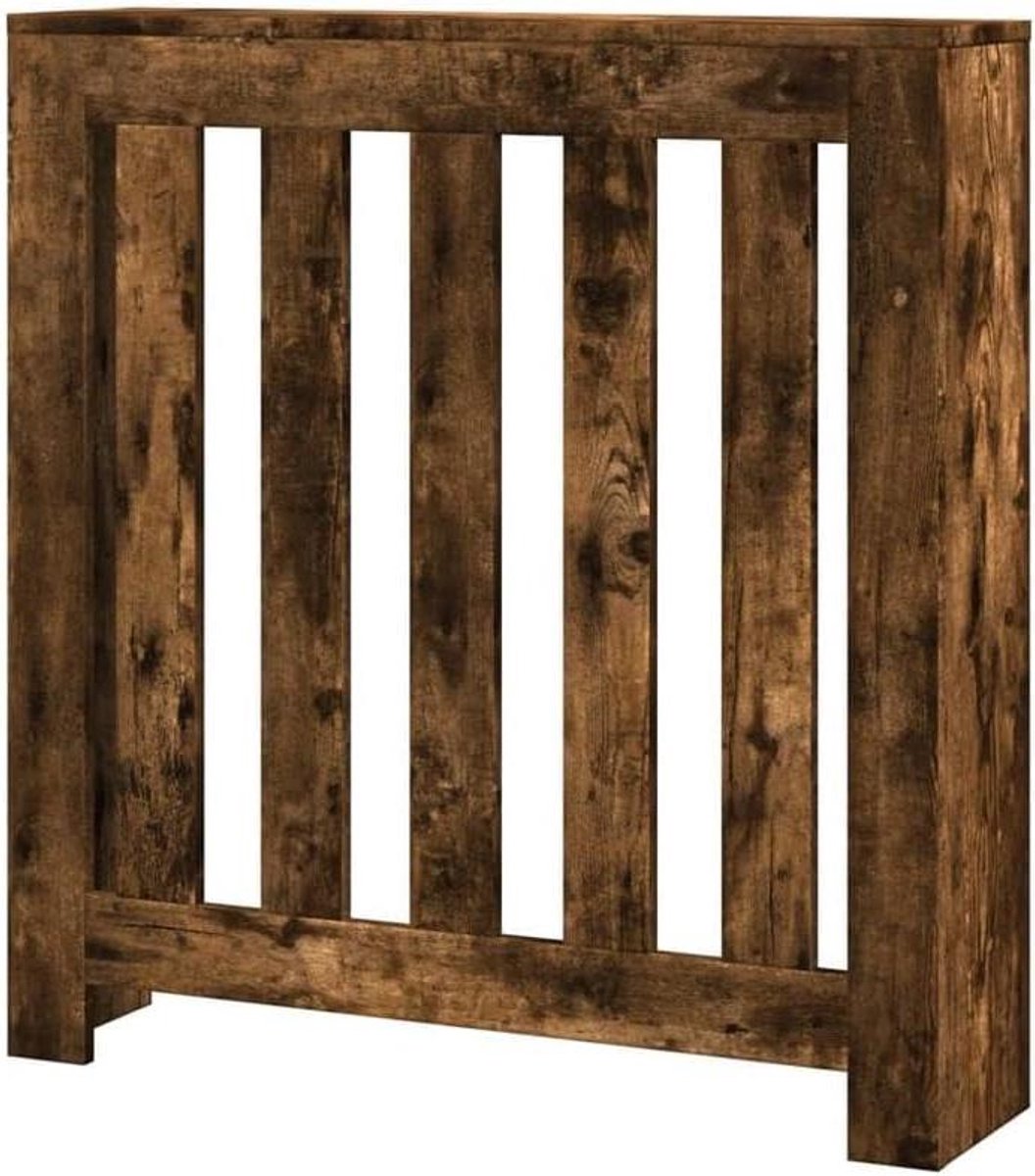 Radiatorbekleding Hout - Radiatorombouw Afdekking - Woonkamer Verfraaien - Verticale Latten Design - 78 x 20 x 82 cm