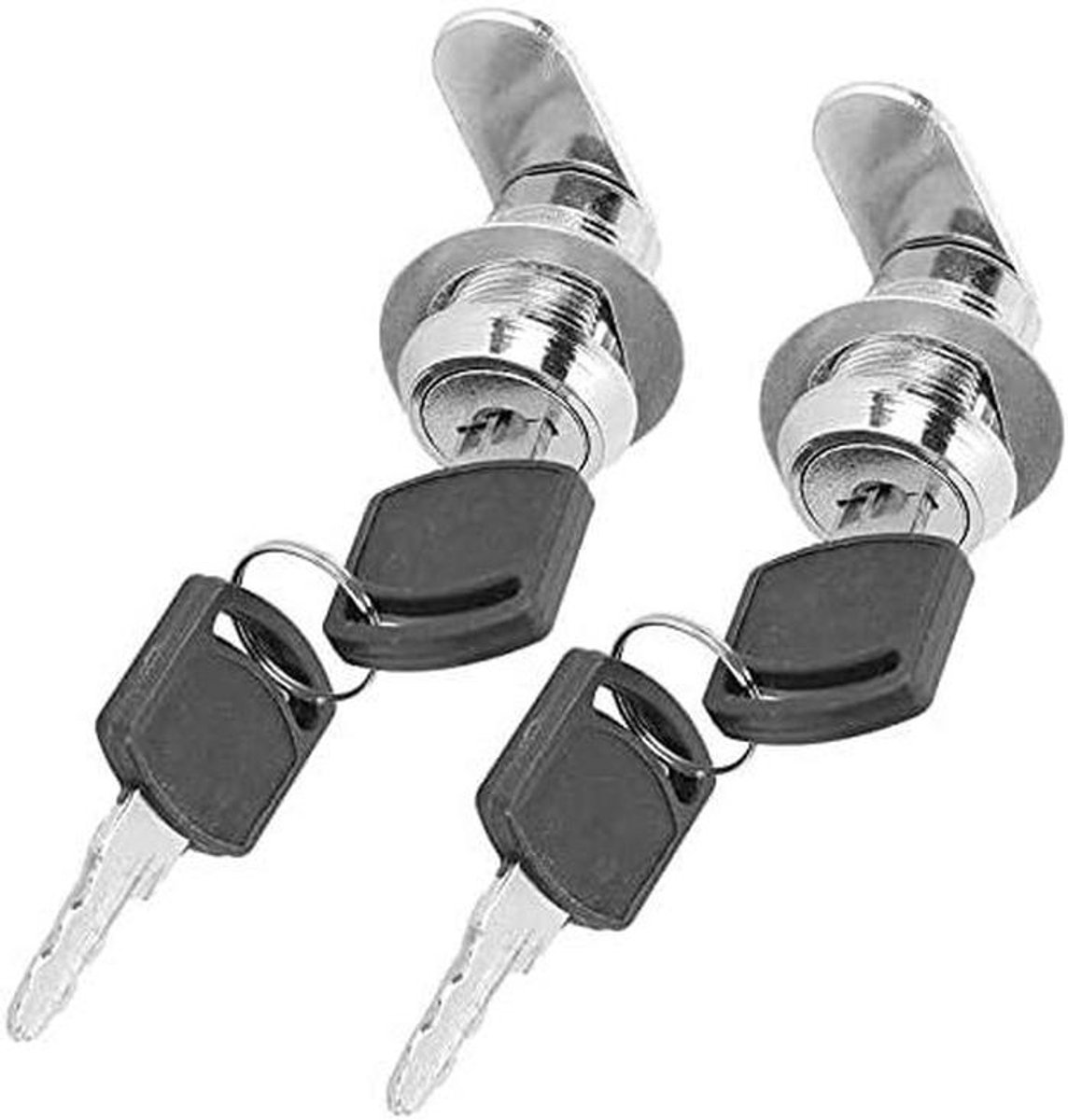 Cilinder Cam Slot - Veiligheidsslot Brievenbus - Bescherming Gereedschap - Roestbestendig Zinklegering - 2 Stuks - Zilverkleurig