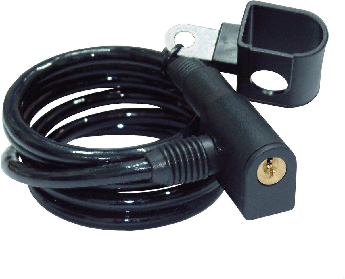 Fiets Beveiliging - Kabel Slot - Voertuig Beveiligen - Flexibele Staalkabel - 150 cm Lengte - Zwart