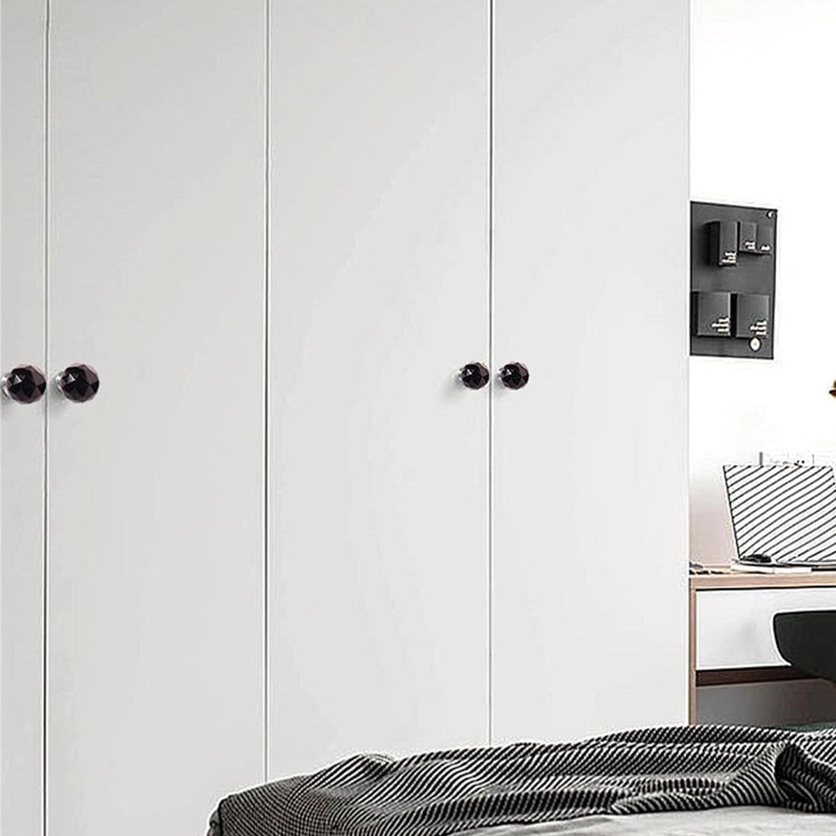 Kleurige Kristallen Ladeknoppen - Ronde Deurklinken van Glas voor Meubels, Keuken en Kaste