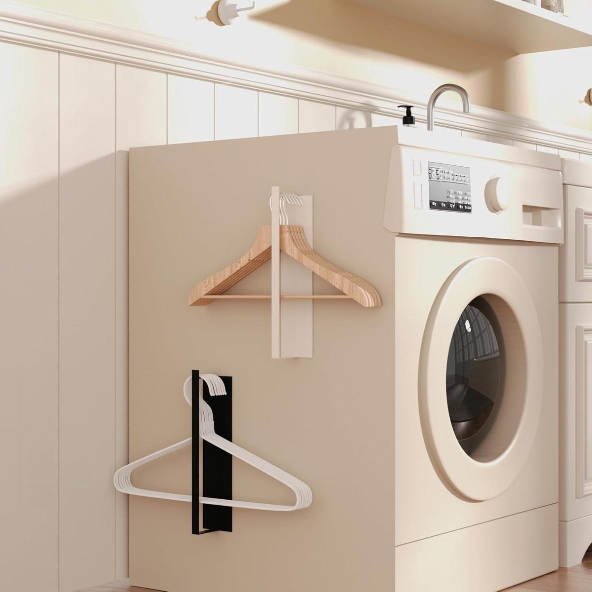 Magnetische Hangerhouder - Kleding Organizer - Kast Opruimen - Sterke Magneet - 2 Stuks - Zwart