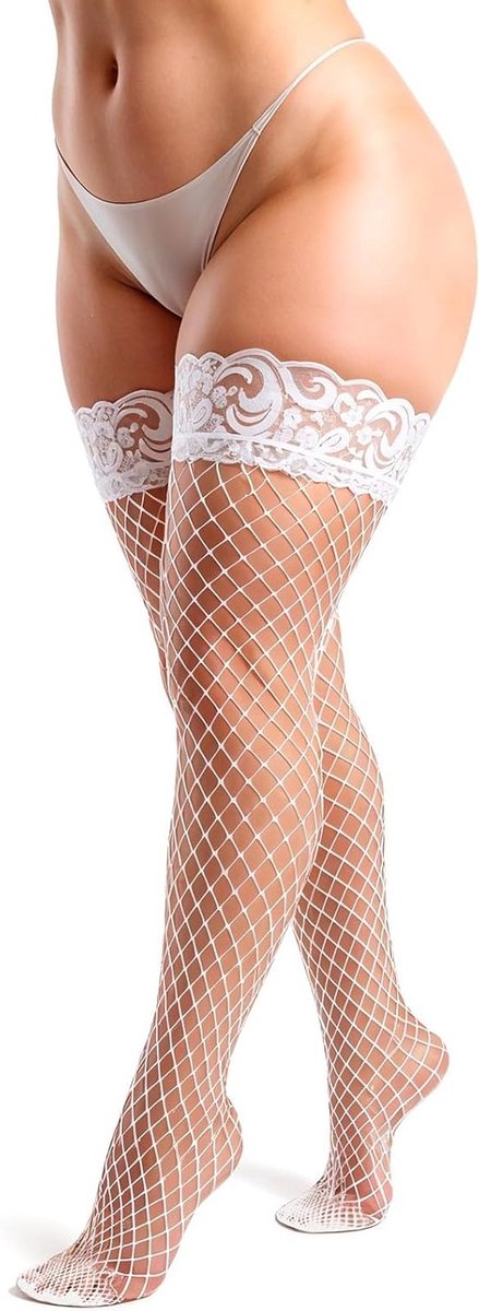Elegante Vissengraat Kousen voor Dames met Antislip Silikonelace, Perfect voor Halloween en Cosplay Feestjes
