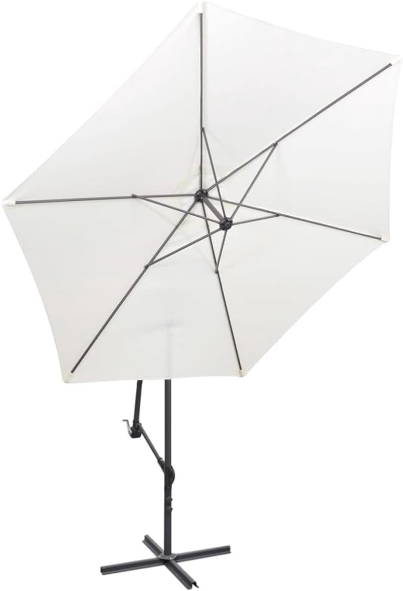 ZweefParasol | Zonnescherm | Tuinparasol 3 m zandwit – foto 8