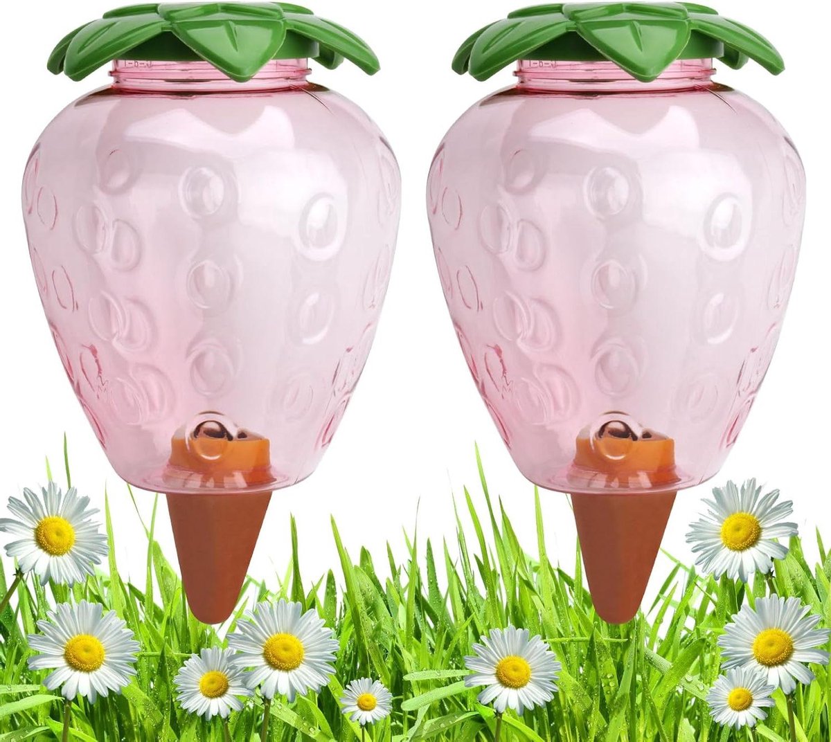 Irrigatieballen 2 stuks - Planten watergever - Planten automatisch water geven - Geleidelijke waterafgifte - 500 ml - Transparant