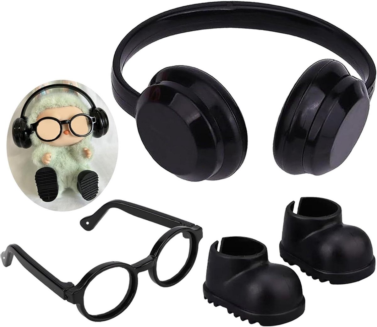 Poppen Accessoires Set - Mini Kleding Decoratie - Poppen Aankleden - Perfecte Pasvorm 17cm
