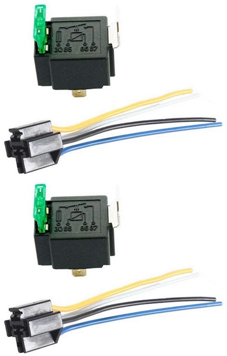 Allecto - 12V 30A Auto relais - 4-polig - Hoogwaardige kwaliteit - Compacte afmetingen - Voor auto en motor - Betrouwbare schakelaar - Ideaal voor ...