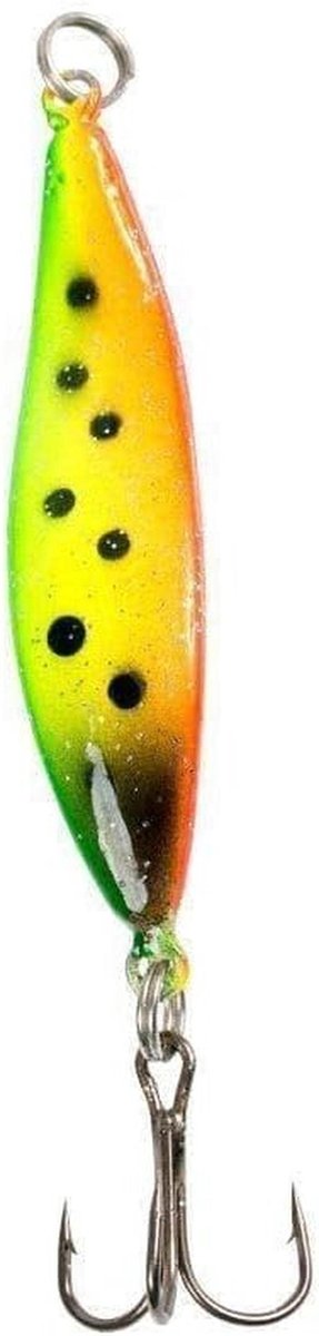 Zeeforelknipperlicht - Knipperlicht aas - Vissen op zeeforel - Opvallende S-vorm - 12 g - Groen geel rood