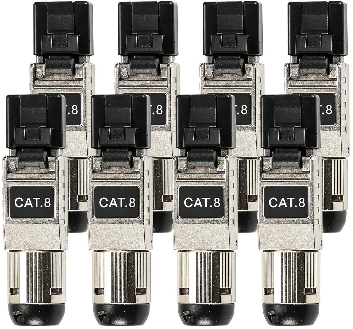 RJ45 Connectoren - Netwerk Aansluitingen - Snelle Netwerkverbinding - Gereedschapsloos Herbruikbaar - CAT8 40G