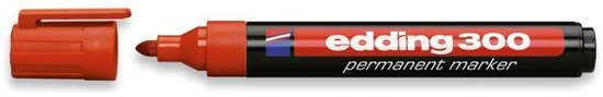 Viltstift edding 300 rond 1.5-3mm rood | 10 stuks