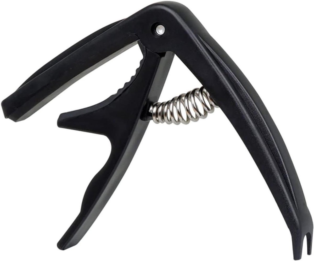 Ukulele Capo - Gitaar Accessoire - Muziek Maken - Verstelbare Clamp - 9 x 7 x 1 cm - Zwart