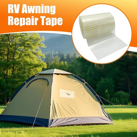 Luifel Reparatie Tape,Luifel Reparatie Tape Zonnescherm Patch - Scheurbestendige Buitentent Afdichtingspatch Voor Onderhoud Bootbedekking Camperbedekking — afbeelding 4