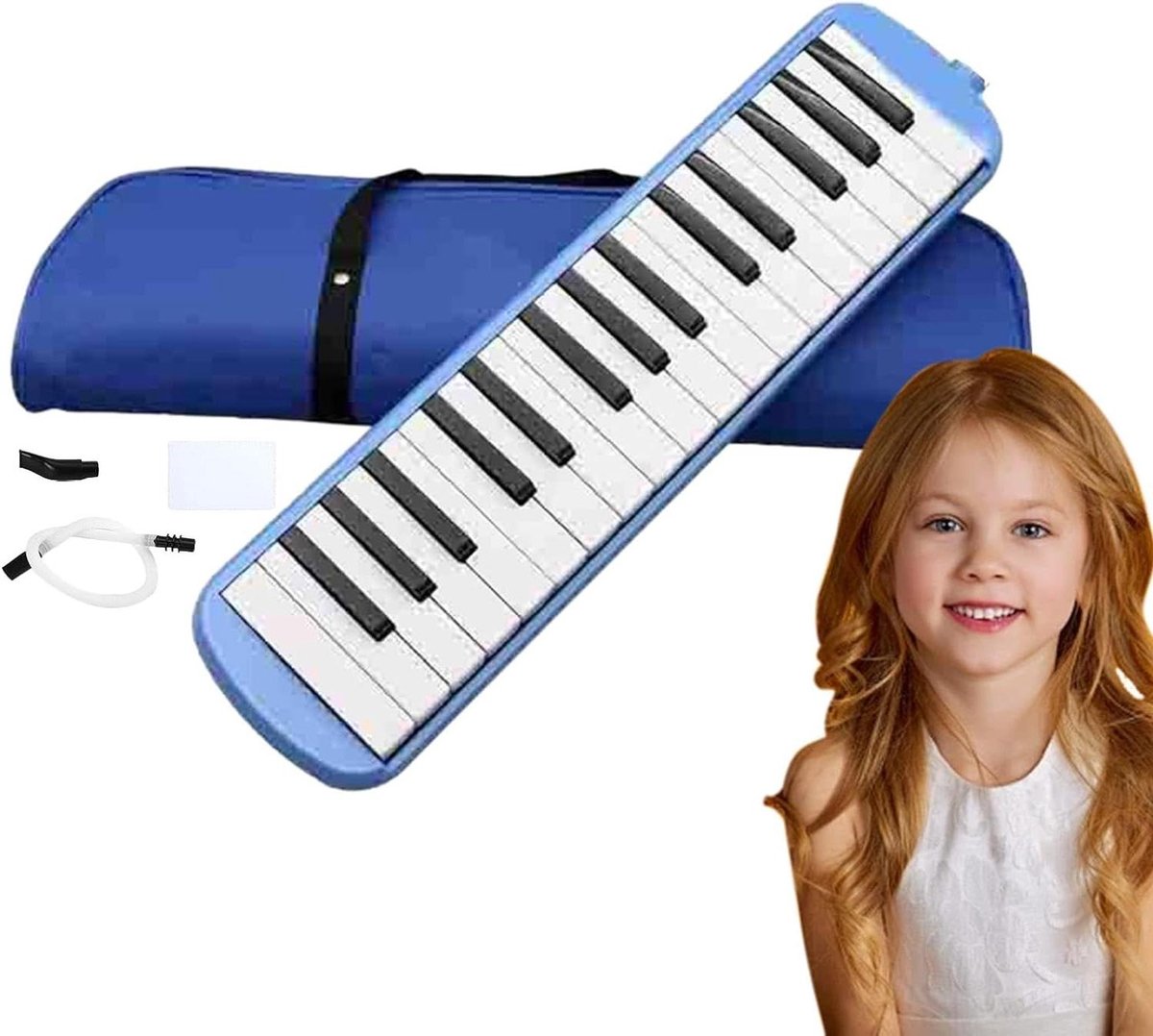 Melodica Instrument Kinderen, Melodica Pianica Tube - Luchtpianotoetsenbord met dubbele buizen - Safe Talk Box-instrument, orgelmelodica, stabiele mondmelodica voor beginners