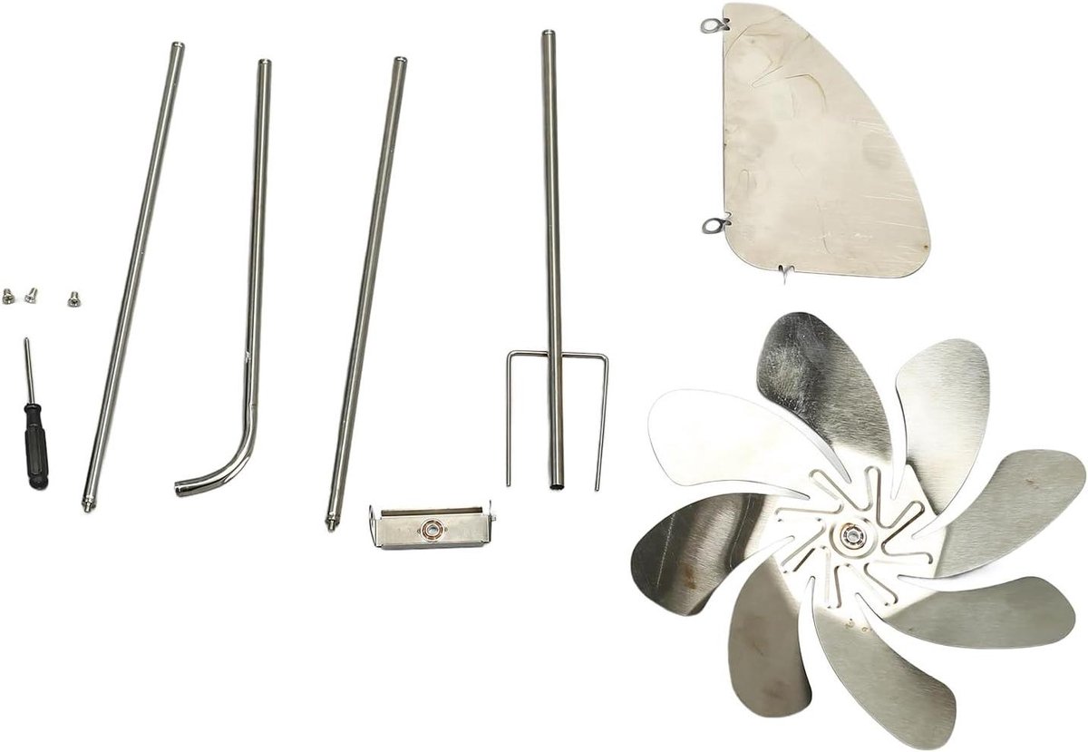 Metalen windspinnerpaal voor tuin |360 graden rotatie Roestvrij en weerbestendig |Decoratieve windmolen voor tuin/gazon/patio |Roestvrij staal, eenvoudige montage