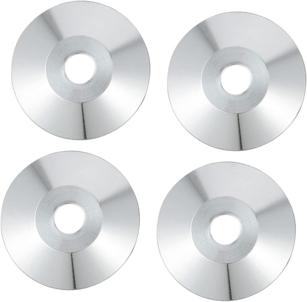 Speaker Spikes - Luidspreker Voeten - Geluidsisolatie - Schokbestendig - 4 Stuks - Zilver