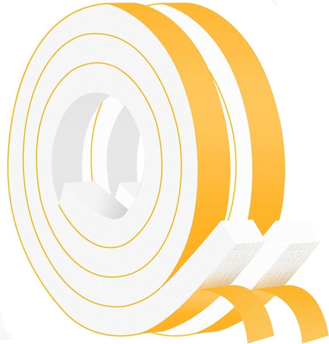Schuimband - Afdichtingsstrip - Tochtwering ramen - Hoge dichtheid - 25x20mm - Zwart