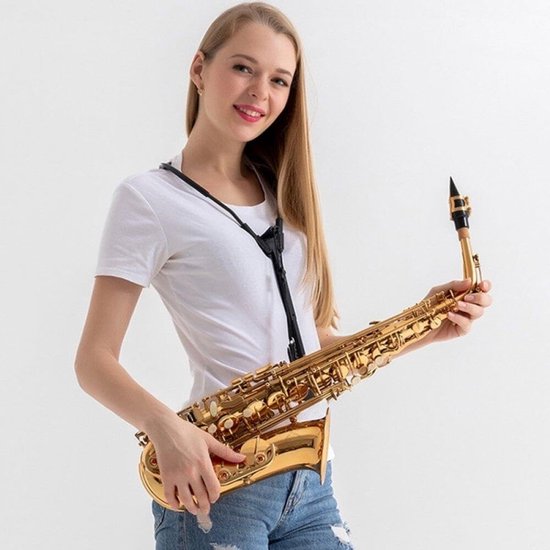 Volwassen Kind Saxofoon Schouder Harnas Comfortabele Saxofoon Riem Haak Saxofoon Harnas Strap Metalen Saxofoon Houder Voor Saxofoon Altsax — afbeelding 2