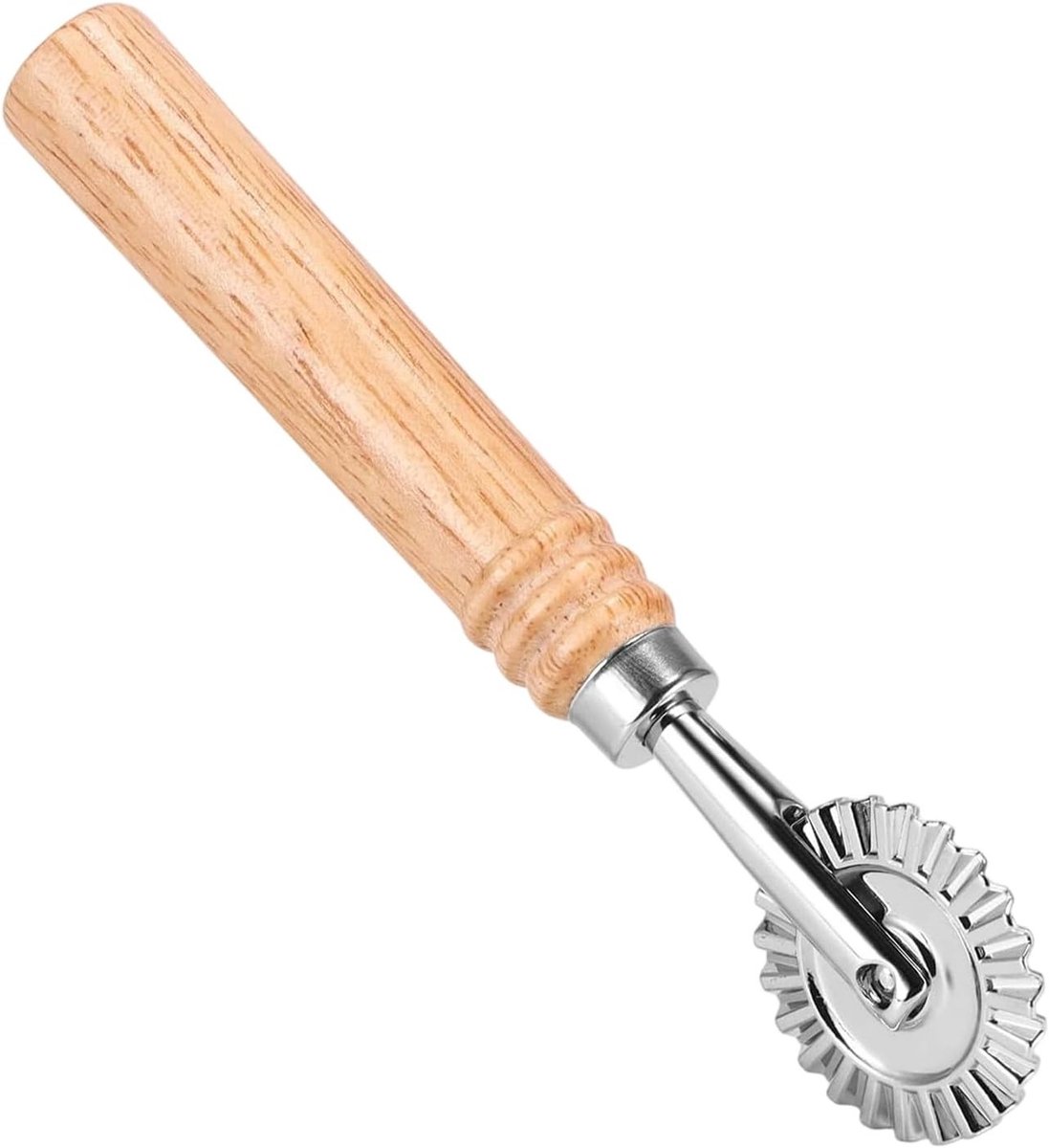 Pasta snijder voor gebak en deeg, met lange houten handgreep, ideaal voor thuisgebruik in de keuken, perfect voor het maken van pasta en taarten
