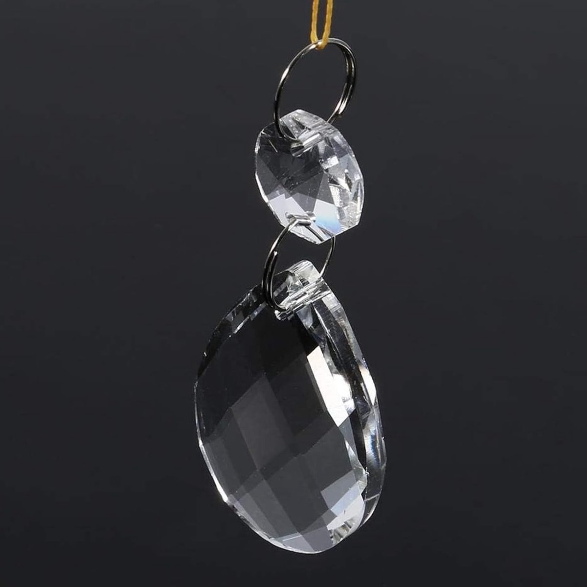 Elegante Kristallen Prismalamp voor Thuisdecoratie, Feng Shui en Hangende Versieringen - 10 Stuks Duidelijk Glas