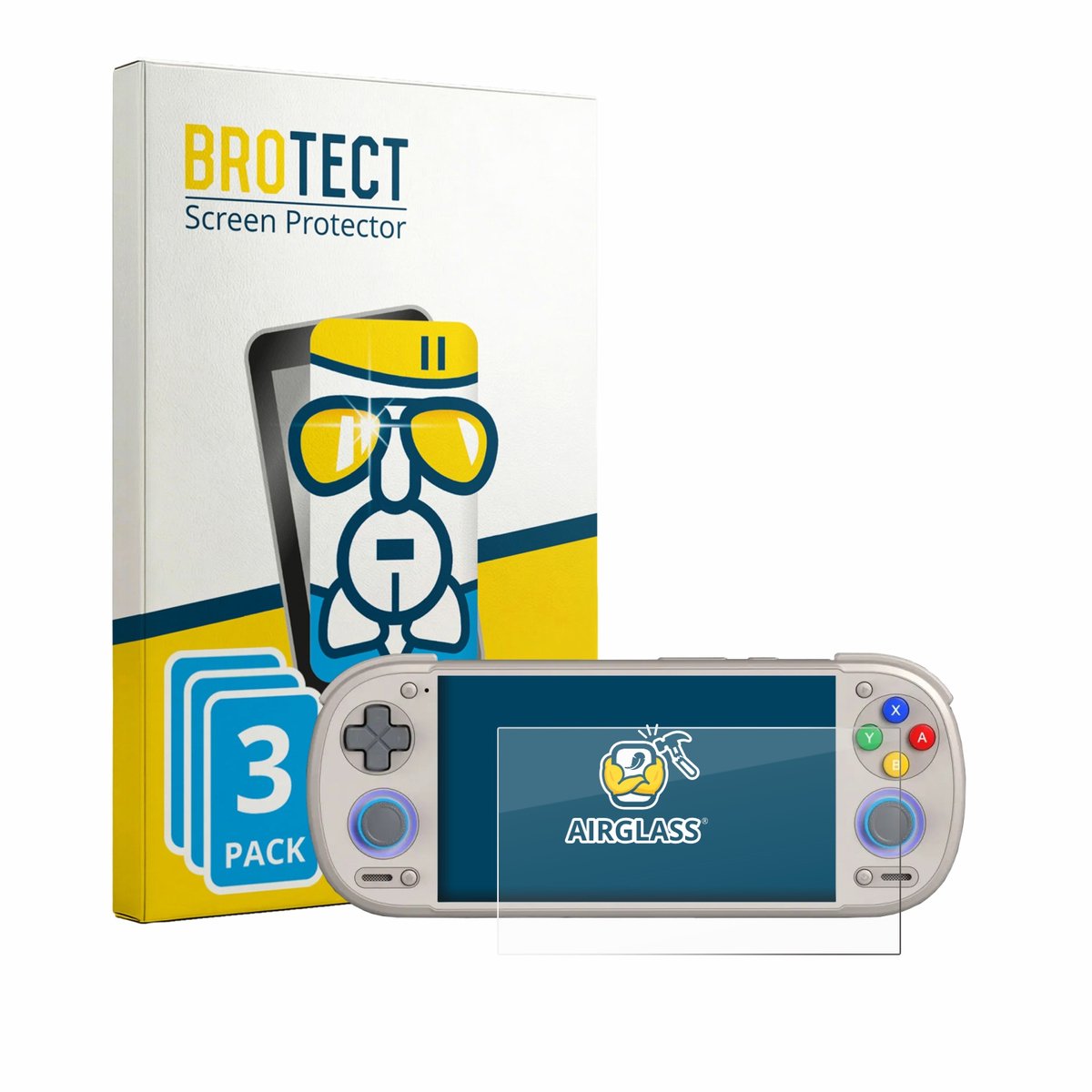 Screenprotector 3 Stuks voor Retroid Pocket 6 Beschermglas transparant