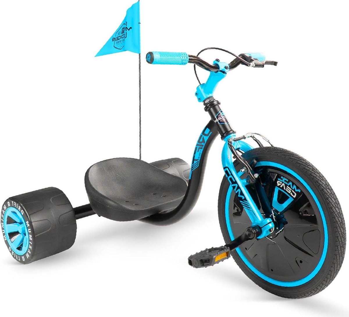 Drift Trike - Kindertrike - Buiten spelen - Verstelbare stoel - 16 inch wiel - Zwart blauw