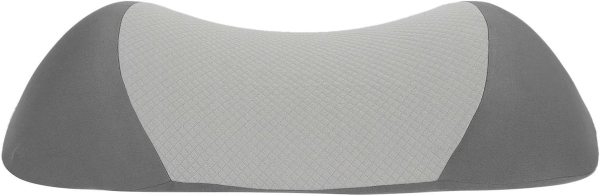 Lendensteunkussen - Rugsteun - Houding Verbeteren - Traagschuim Vulling - 55 x 26 cm - Grijs