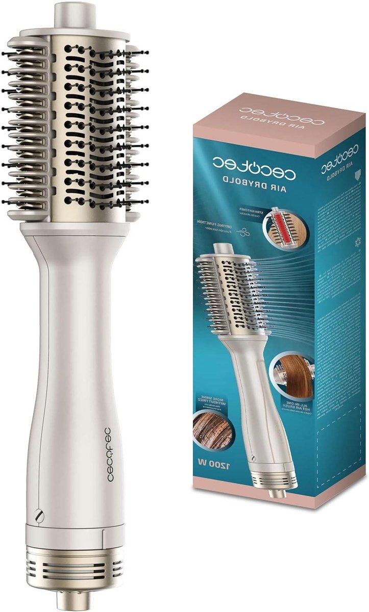 Haarstyling Borstel - Hete Lucht Borstel - Haar Drogen Stijlen - Ion Generator - 1200 W - Zwart