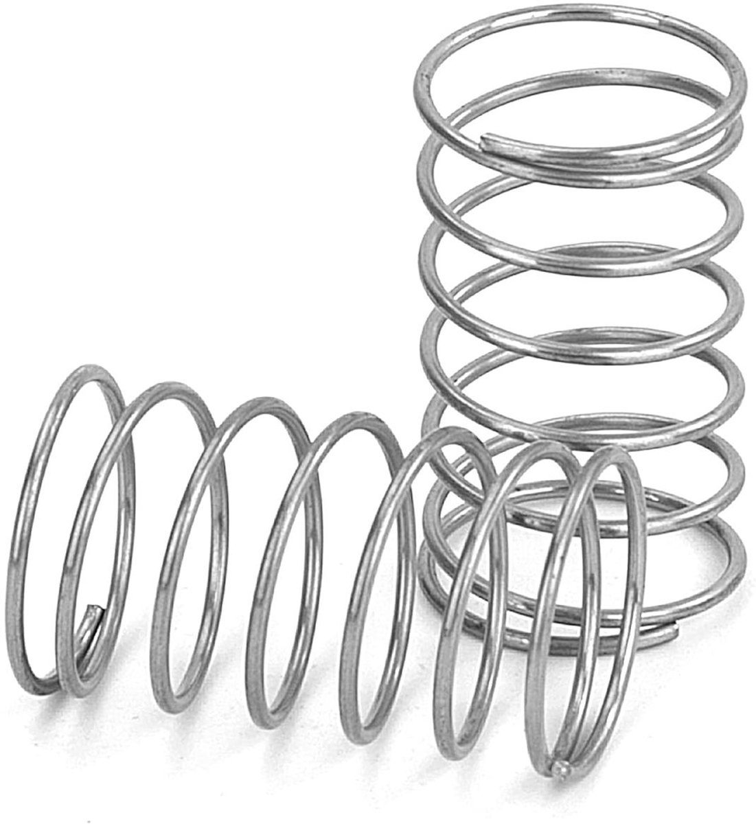 Compressieveren Set - Metalen Spiraalveren - Apparaten Reparatie - Roestvrij Staal 304 - 10 Stuks 20mm - Metaalkleur